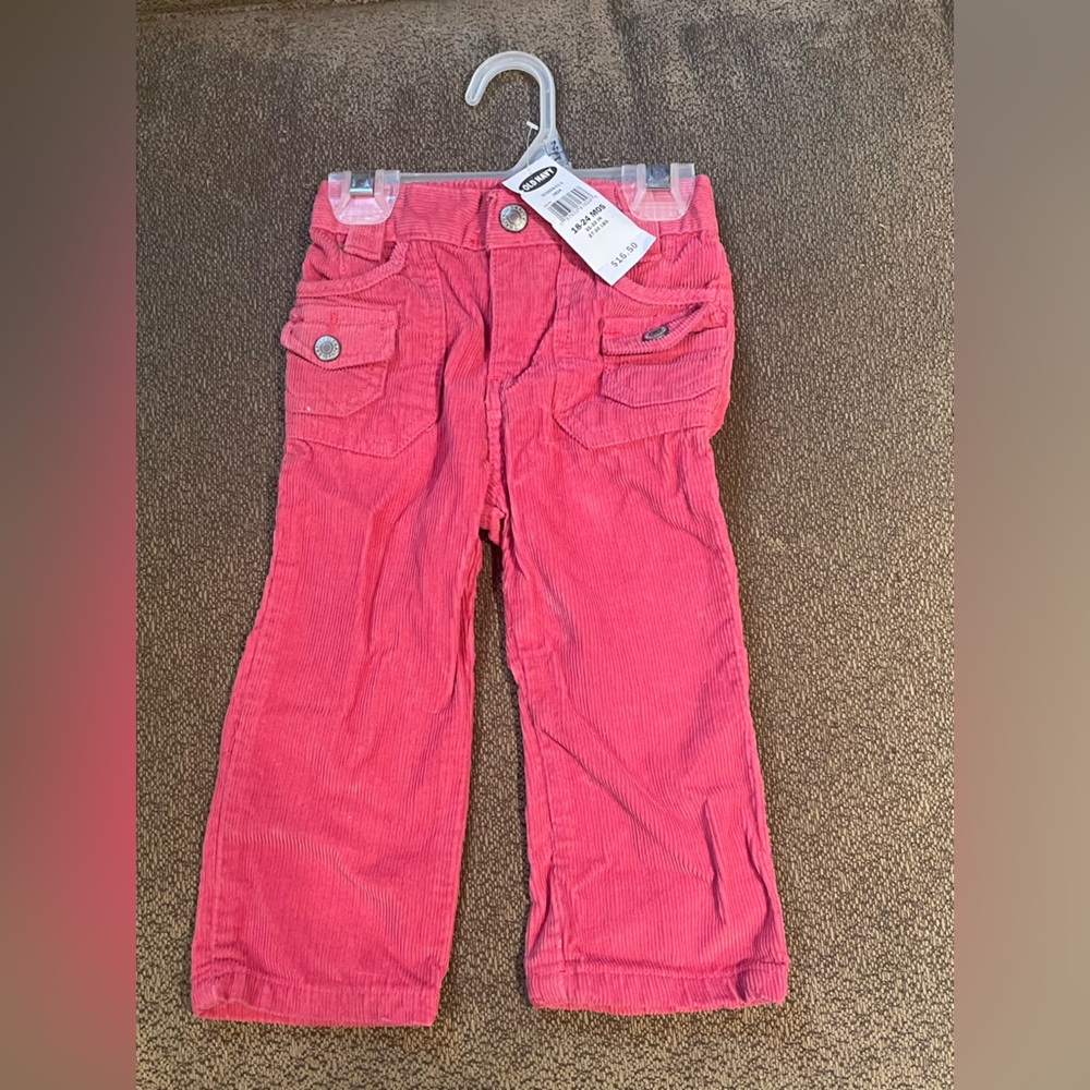 Old Navy Kids Bright Pink Corduroy Jeans